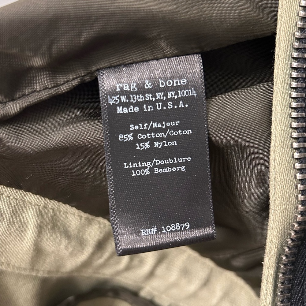 Rag And Bone Utility Jacket In Green Size 2 (Wome… - image 5